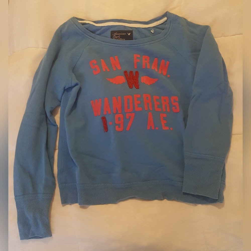 Light blue lounge sweatshirt