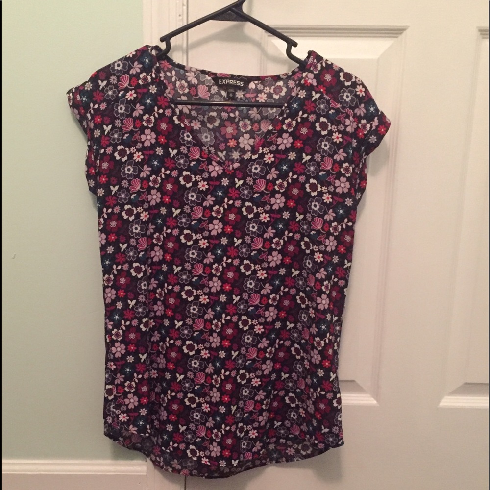 Express Rolled Sleeve Blouse - Like New