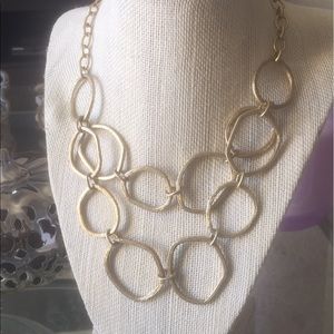 Chloe + Isabel Two-Links gold plated necklace