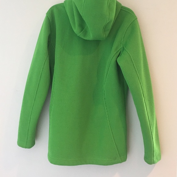 Kids XL Spyder Jacket Green with hood - Picture 4 of 4