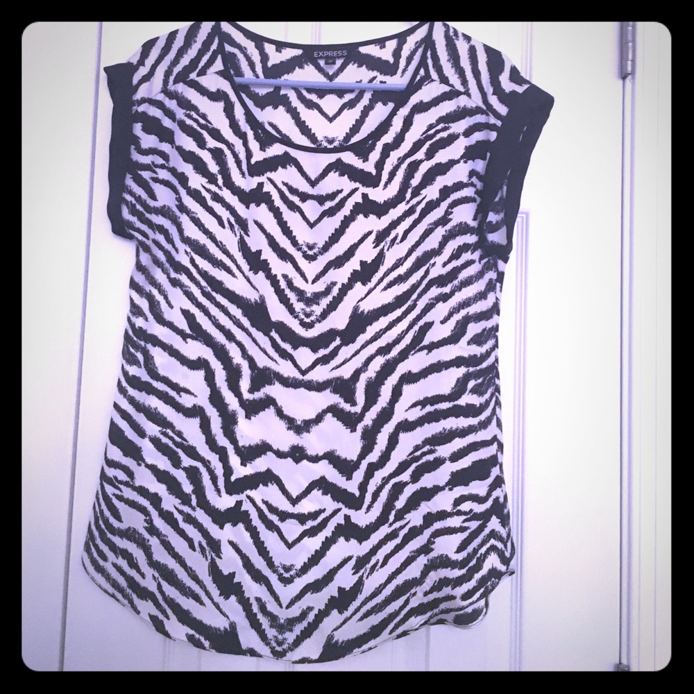 Express zebra top