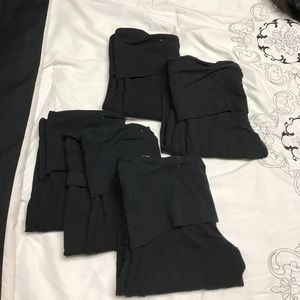 5 Pairs of Solid Black Target Leggings