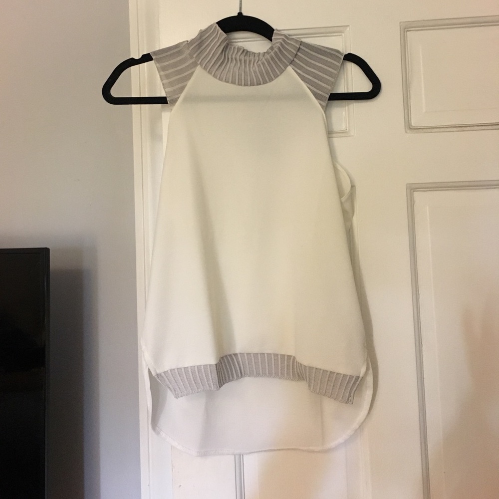 ZARA high neck sleeveless blouse