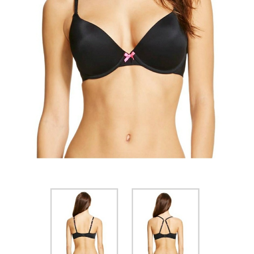 Black cross stap bra by Xhilaration