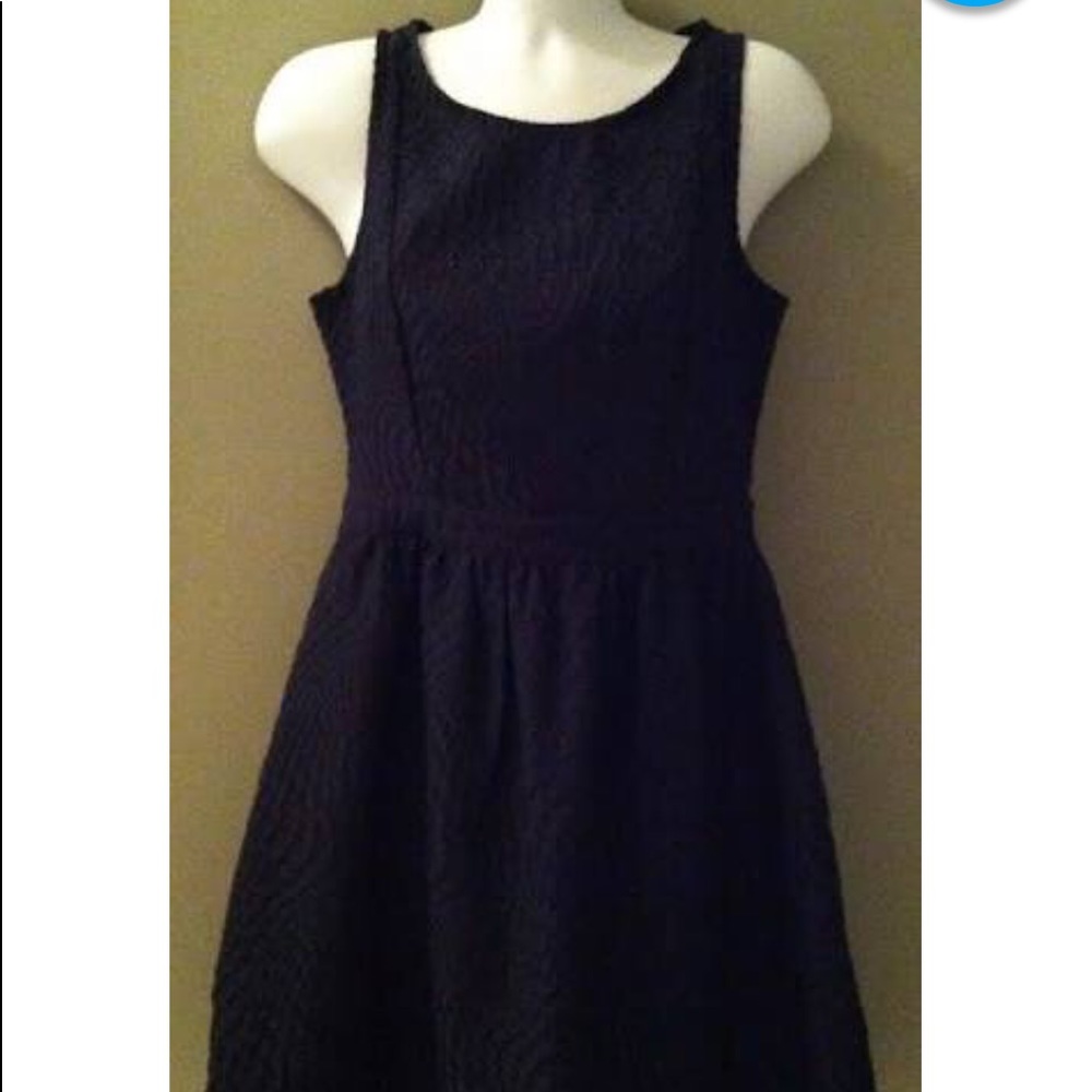 Francesca's navy sleeveless dress