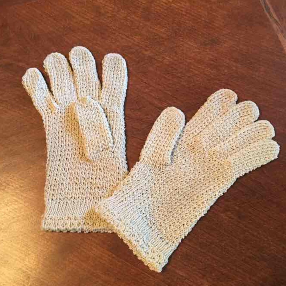 Crochet Lace Gloves - Vintage