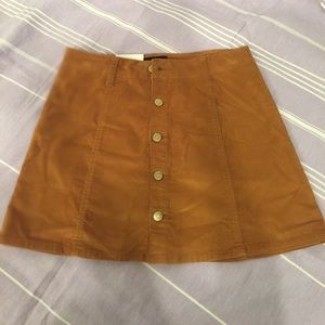 90s Throwback Brown Skirt