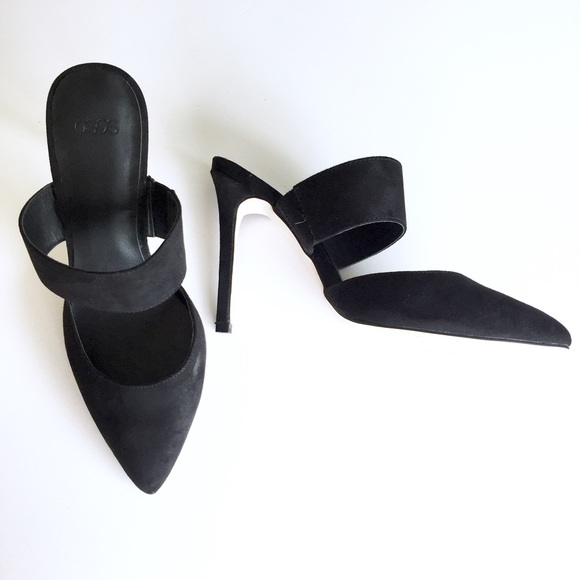 ASOS Shoes - ASOS BLACK SUADE HEELS