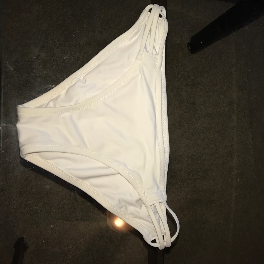 White Victoria Secret Swimsuit Bottoms:Large