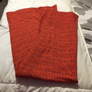 LuLaRoe orange and black Maxi