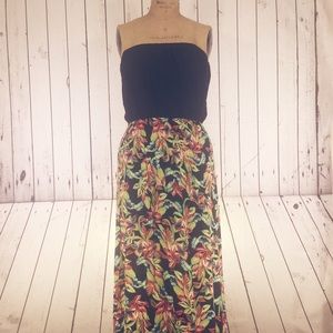 Summer Floral Sleeveless Maxi Dress