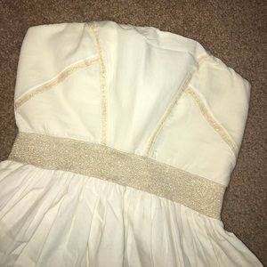 Kouture by Kimora white and gold dress