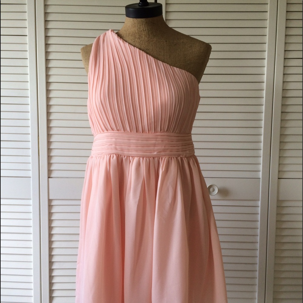 ModCloth Minuet Size L Pink One Shoulder Dress NWT