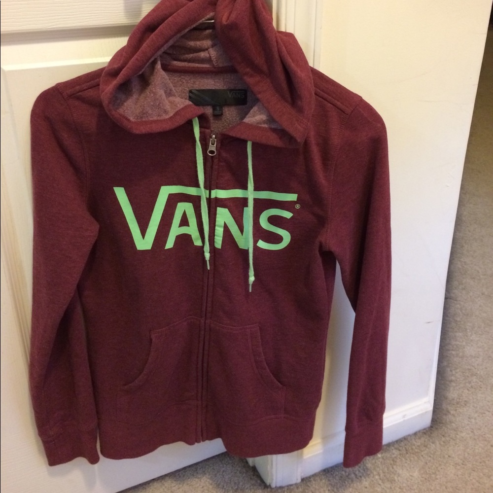 Vans zip up hoodie