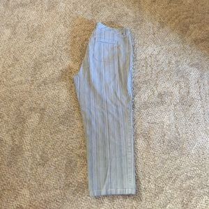 Liz & co. Striped stretch capris