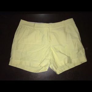 EUC J. Crew size 4 Light Yellow Shorts!!