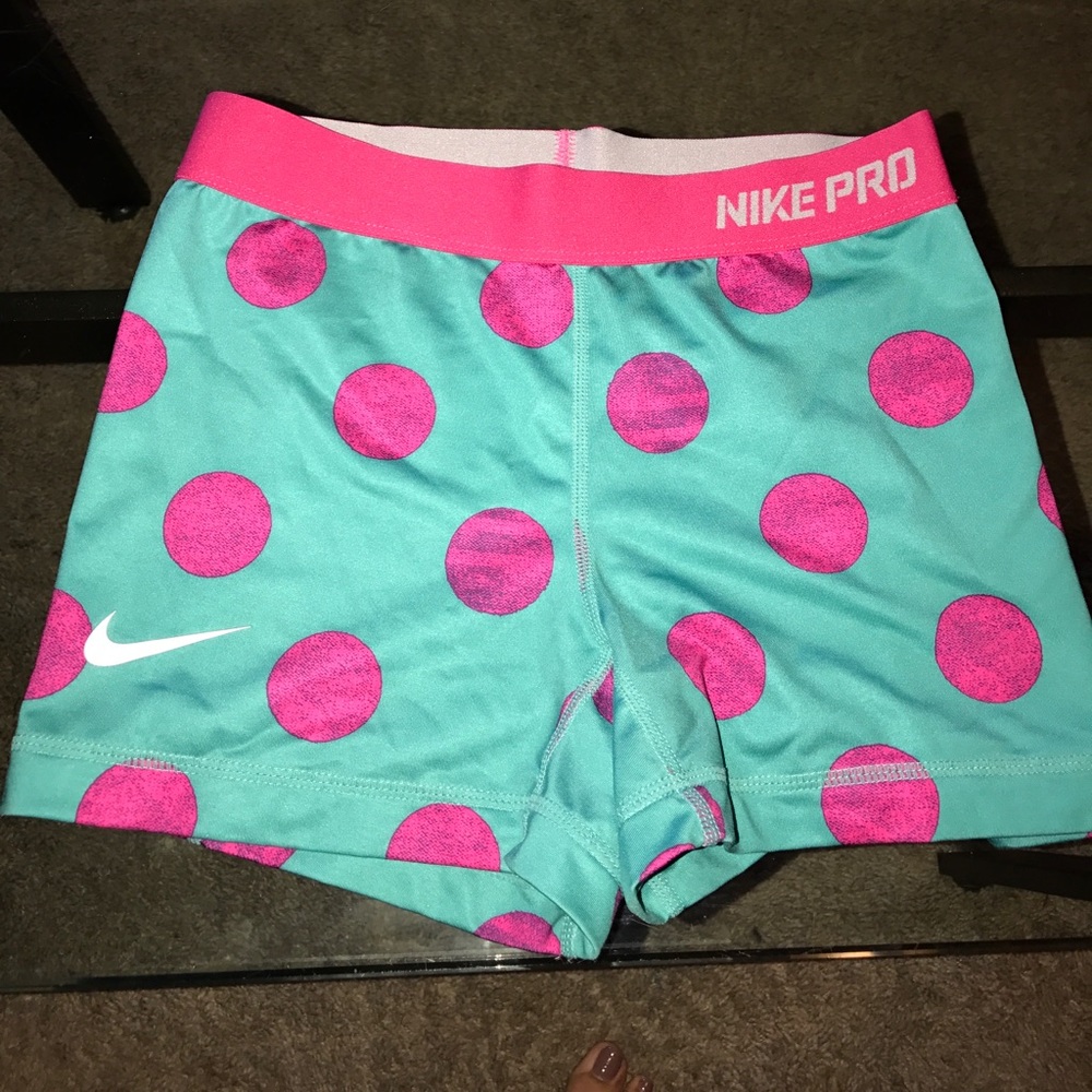 Pink and Turquoise Nike Spandex
