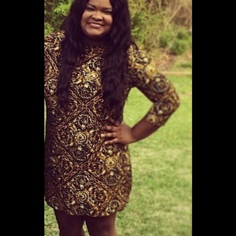 ASOS Baroque Mini Sheath Dress