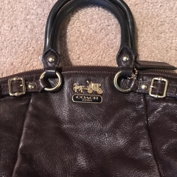 Coach Brown Madison Leather Sofia Handbag 👜 - Picture 2 of 8