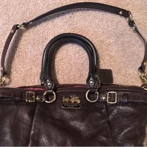 Coach Brown Madison Leather Sofia Handbag 👜 - Picture 3 of 8