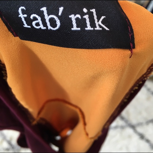 Boutique garnet and gold ruffle game day top - Picture 6 of 7