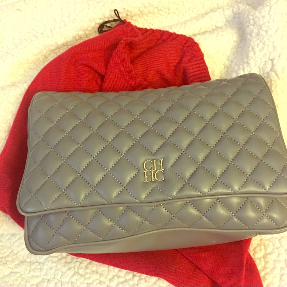 Carolina Herrera quilted leather cross body bag