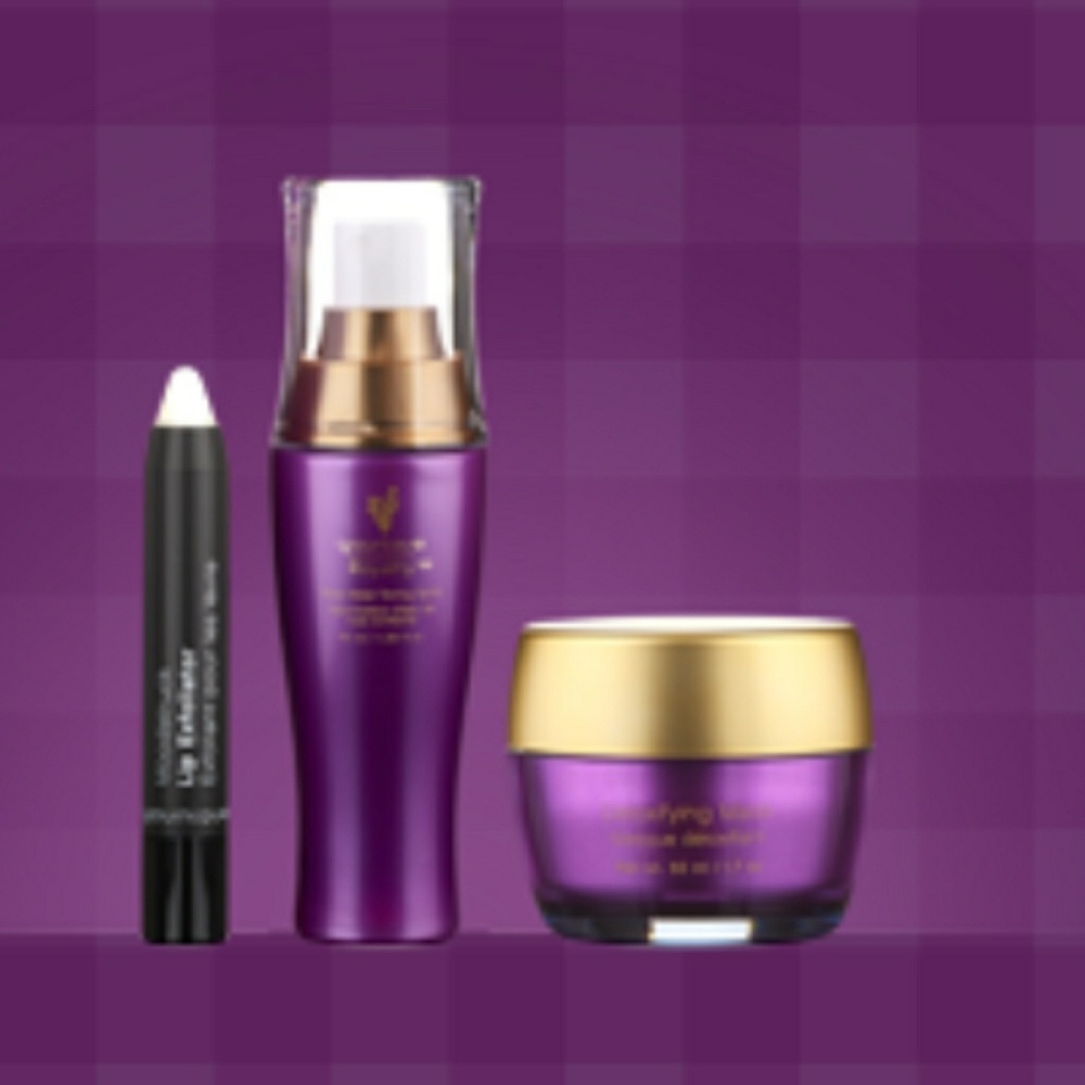 Lip exfoliator, rose water toning spritz, mask