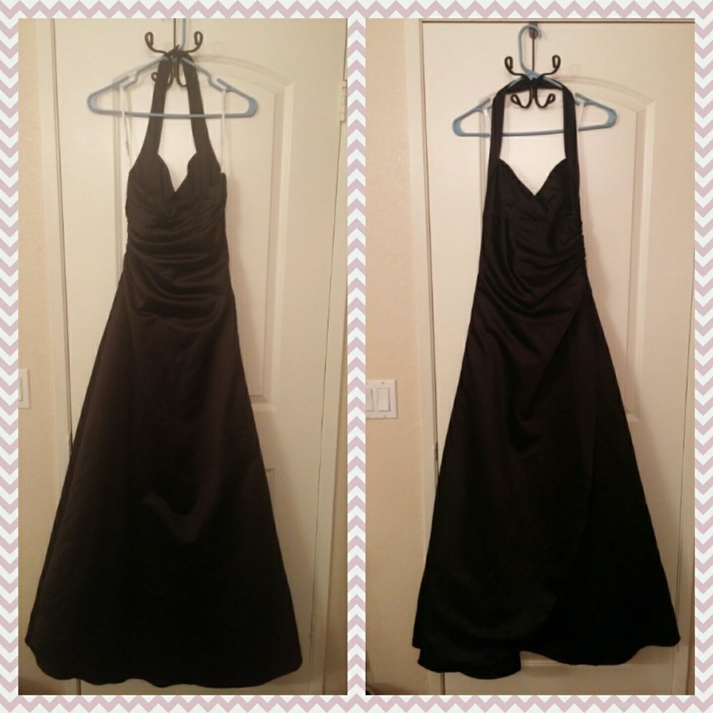 Long black gown dress