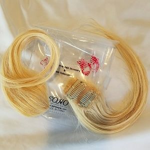 Hair extensions Real hair clip in light blonde