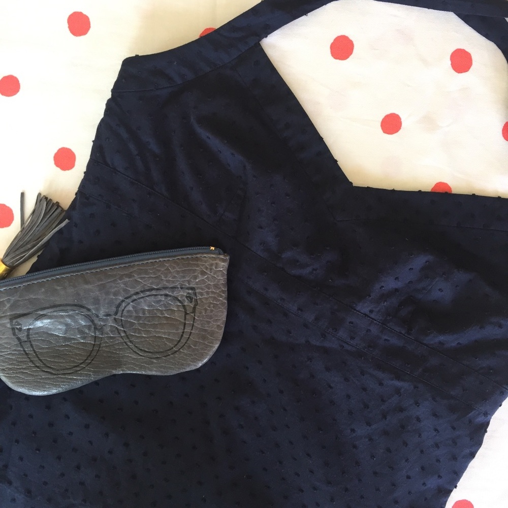 J. Crew Clip Dot Halter Top