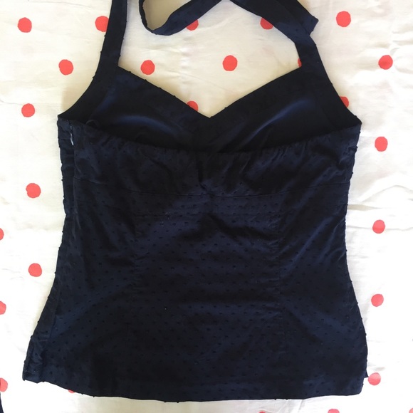 J. Crew Clip Dot Halter Top - Picture 3 of 4
