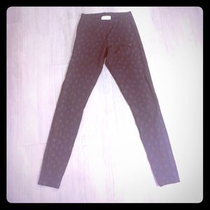 Adidas all black "giraffe" workout pants