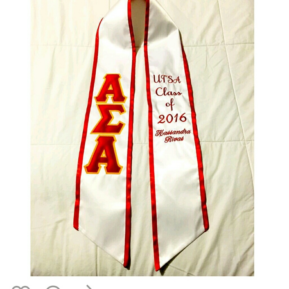 Sorority Graduation Stoles Personalized