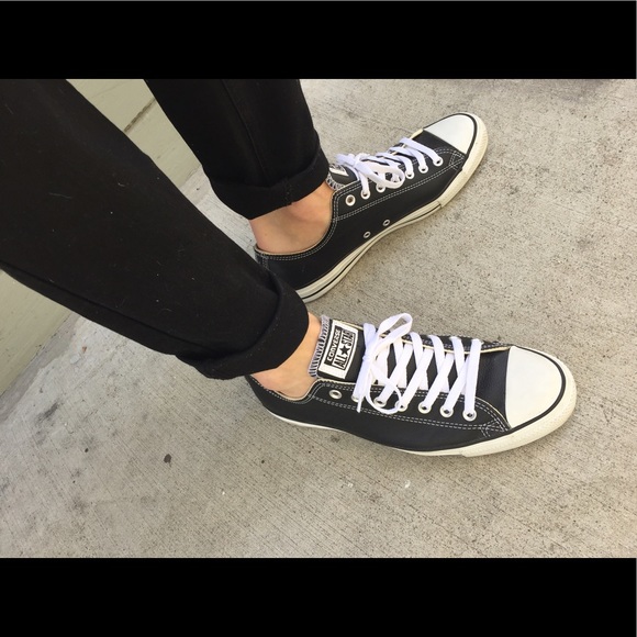 Original black leather low top converse - Picture 2 of 5