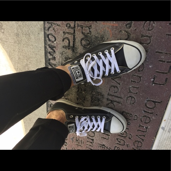 Original black leather low top converse - Picture 5 of 5