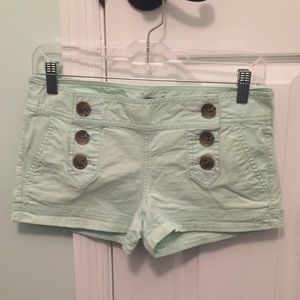 Express shorts. Soo cute!! Sea foam green.