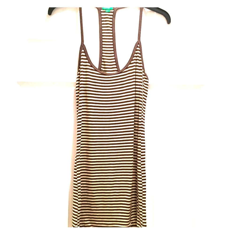 🎄SALE🎄 Long striped Benetton tank top