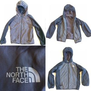 North Face kids reversible fleece/puffy jacket