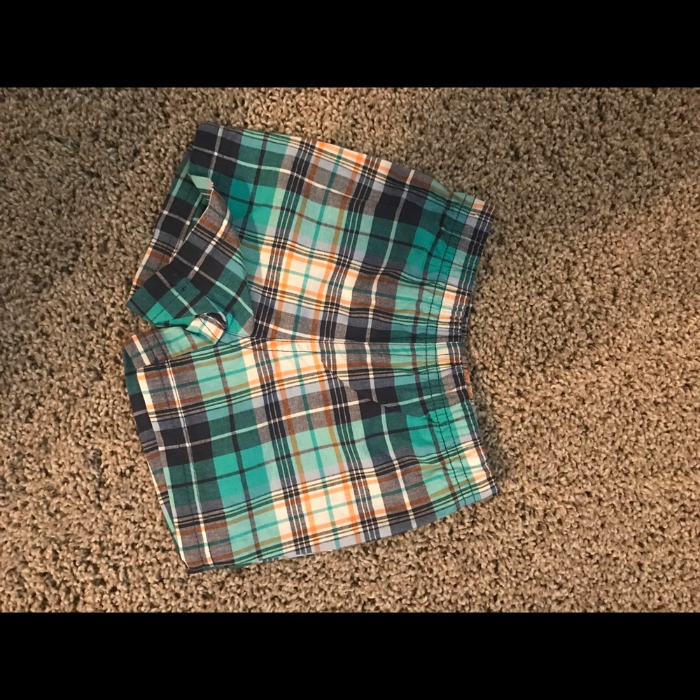 Baby boy plaid shorts