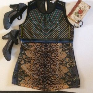 Cabi sheer tunic short sleeve style 565