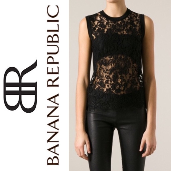 Banana Republic Tops - Sexy See Through Lace Top