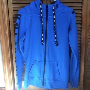 Victoria's Secret Pink zip up logo hoodie!!!