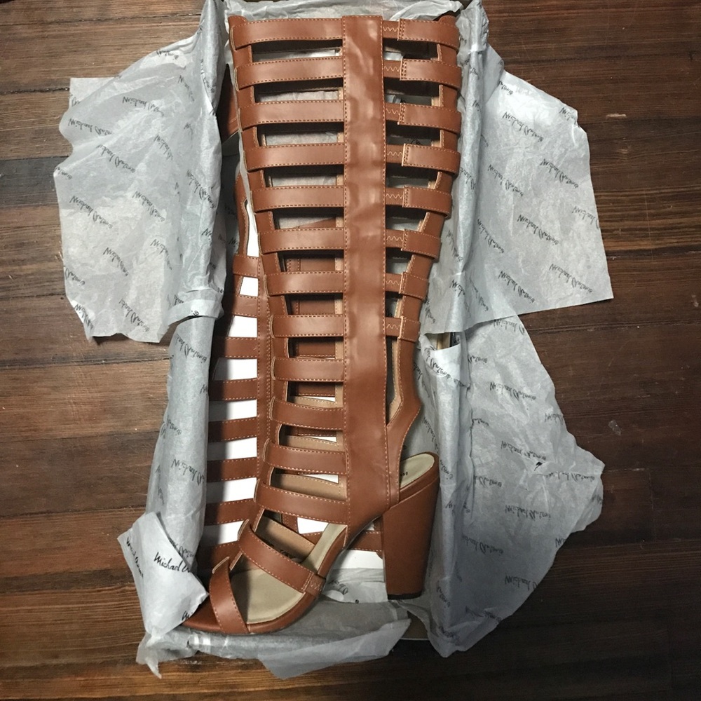 Gladiator heeled sandals by Michael Antonio
