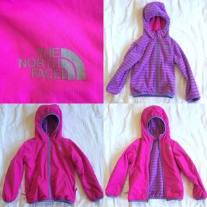 North Face kids reversible poofy/fleece jacket.