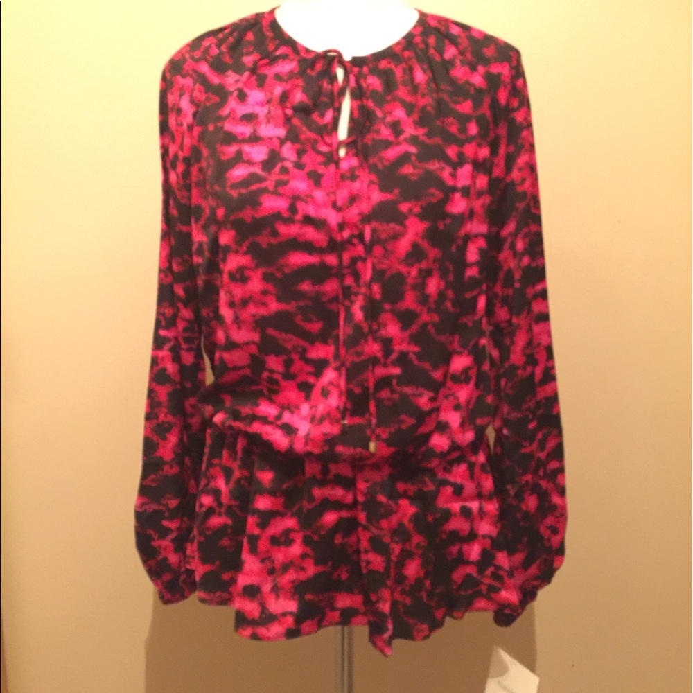 Ellen Tracy leopard printed top