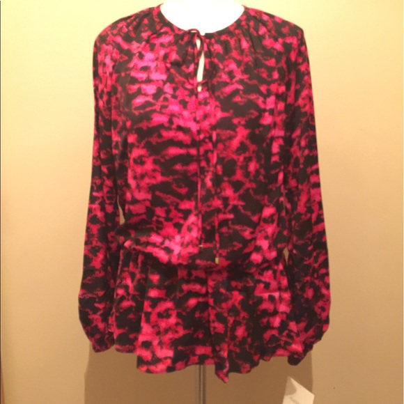 Ellen Tracy leopard printed top - Picture 1 of 6