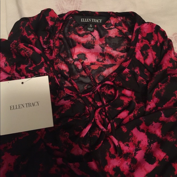 Ellen Tracy leopard printed top - Picture 6 of 6