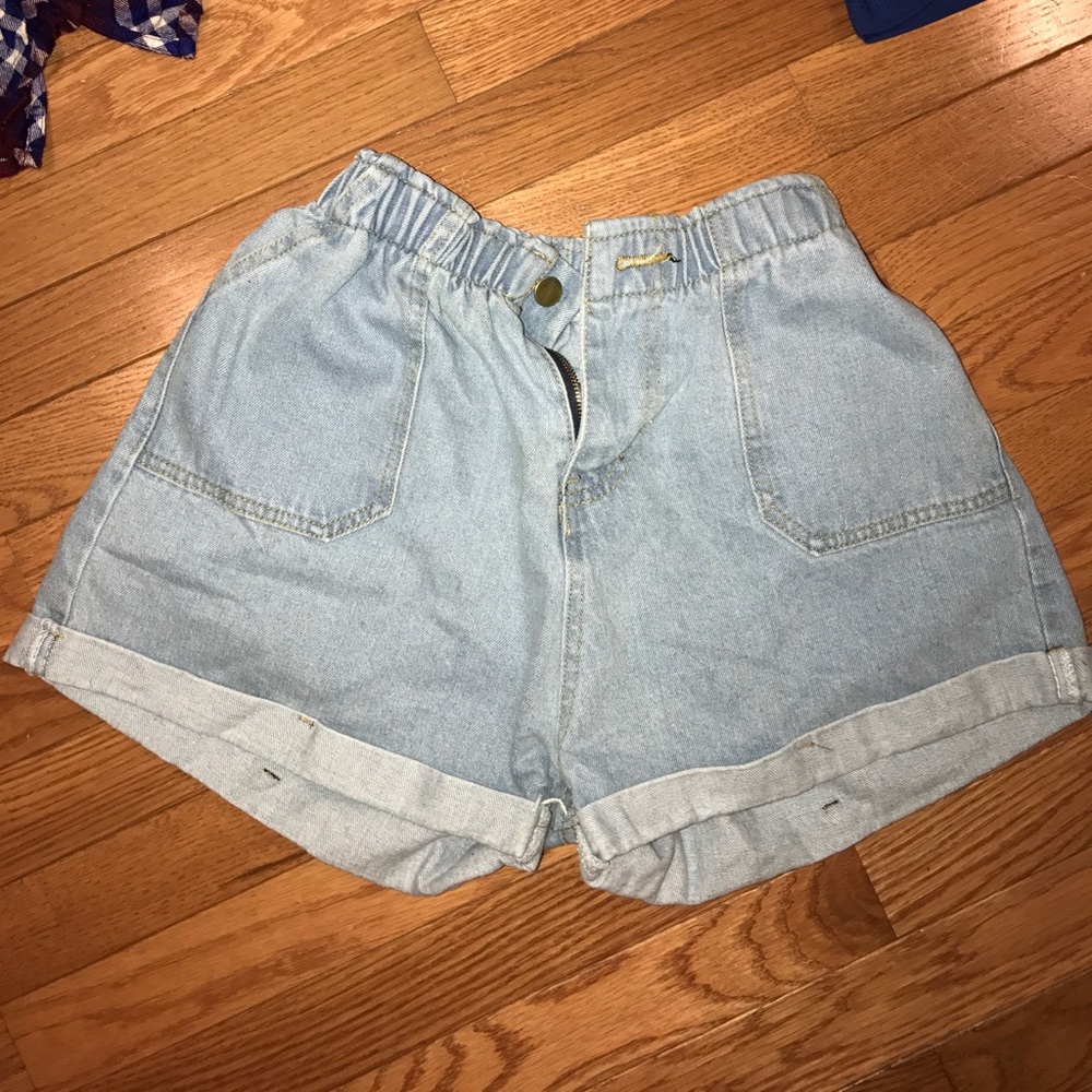 Blue jean shorts