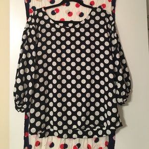 POLKA DOTS!!! Loose fitting Old Navy Blouse