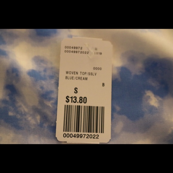 Blue&White Tie-Dye Shirt - Picture 4 of 4